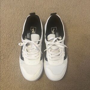 Vans White and Black Classic Sneakers